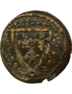 Méreau - XIV / XVth Century 1 jeton Cuivre XIV-XVe Siècle 2