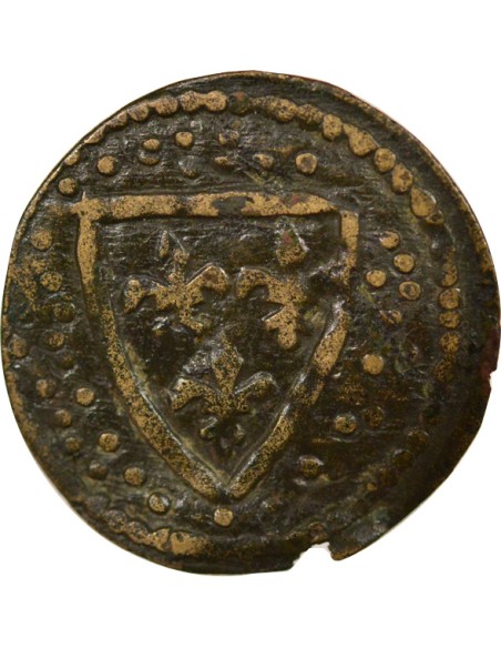 Méreau - XIV / XVth Century 1 jeton Cuivre XIV-XVe Siècle