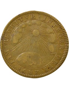 Henri de Fourcy Prévôt de Paris 1 jeton Laiton 1687 2