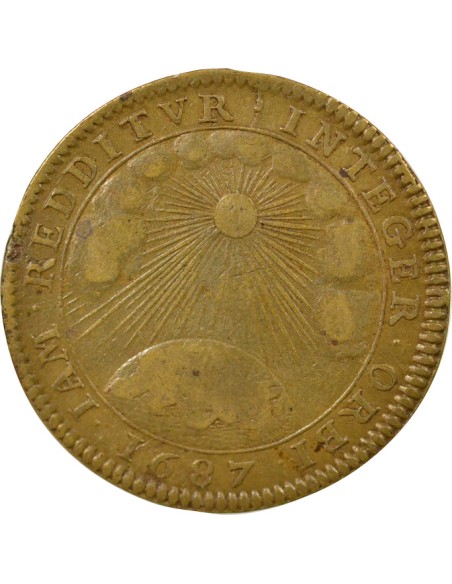 Henri de Fourcy Prévôt de Paris 1 jeton Laiton 1687