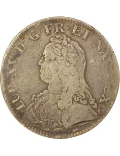 Louis XV Au Buste Habillé 1 ecu Argent 1726 A - Paris 2