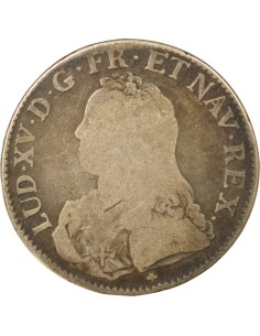 Louis XV Au Buste Habillé 1 ecu Argent 1726 S Troyes 2