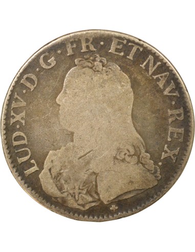 Louis XV Au Buste Habillé 1 ecu Argent 1726 S Troyes