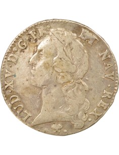 Louis XV au Bandeau 1 ecu Argent 1768 L Bayonne 2