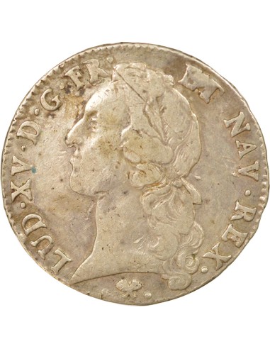 Louis XV au Bandeau 1 ecu Argent 1768 L Bayonne