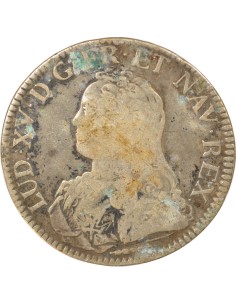 Louis XV Au Buste Habillé 1 ecu Argent 1726 X Amiens 2