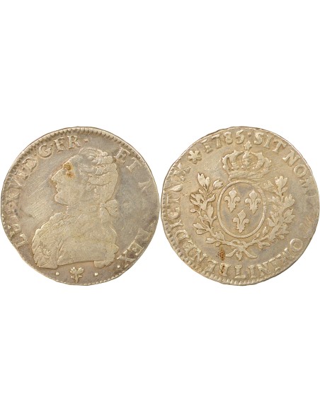 Louis XVI Au Buste Habillé 1 ecu Argent 1785 I Limoges