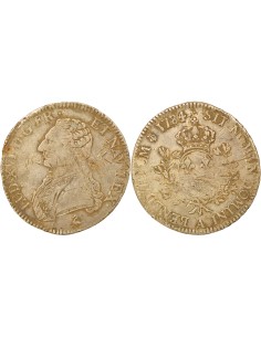 Louis XVI au Buste habillé 1 ecu Argent 1784 A - Paris