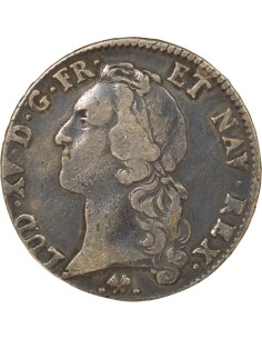 Louis XV Au Bandeau 1 ecu Argent 1768 L Bayonne 2
