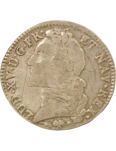 Louis XV Au Bandeau 1 ecu Argent 1766 L Bayonne 2