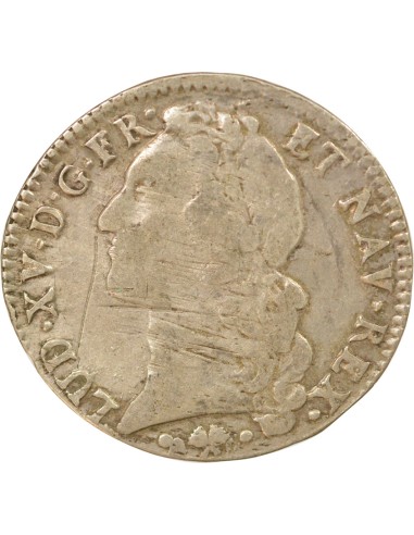 Louis XV Au Bandeau 1 ecu Argent 1766 L Bayonne