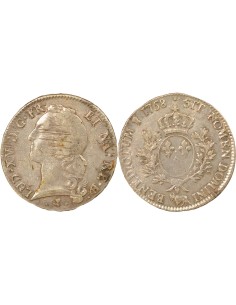 Louis XV Au Bandeau 1 ecu Argent 1768 Pau