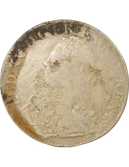 Louis XV Au Buste Habillé 1 ecu Argent 1735 S Troyes