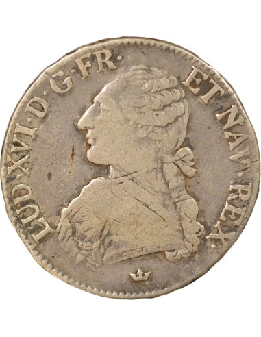 Louis XVI Au Buste Habillé 1 ecu Argent 1786 M Toulouse