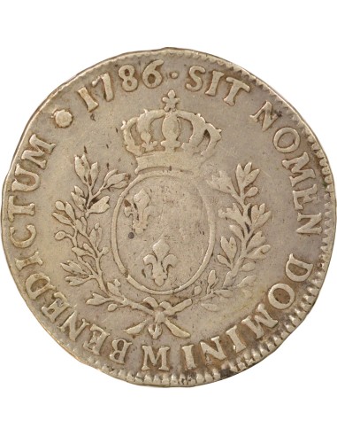 Louis XVI Au Buste Habillé 1 ecu Argent 1786 M Toulouse