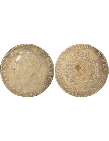 Louis XV Au Bandeau 1 ecu Argent 1769 Pau