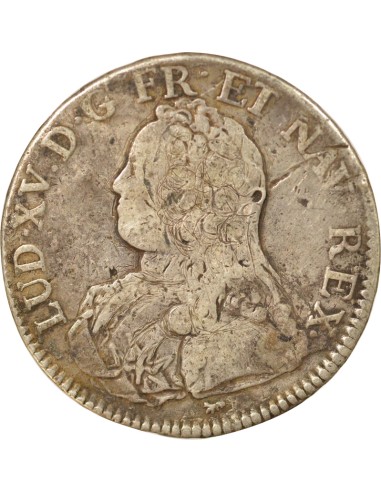 Louis XV Au Buste Habillé 1 ecu Argent 1727 A - Paris