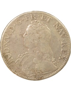 Louis XV Au Buste Habillé 1 ecu Argent 1736 A - Paris 2