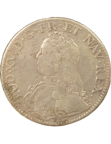 Louis XV Au Buste Habillé 1 ecu Argent 1736 A - Paris