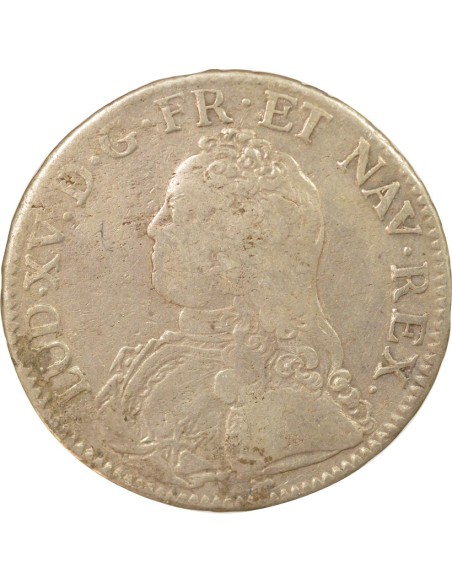 Louis XV Au Buste Habillé 1 ecu Argent 1736 A - Paris