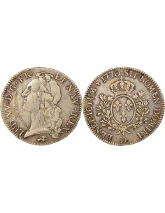 Louis XV Au Bandeau 1 ecu Argent 1770 D Lyon