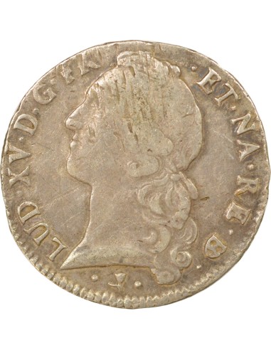 Louis XV Au Bandeau 1 ecu Argent 1765 Pau