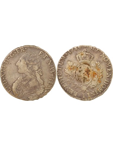 Louis XVI Au Buste Habillé 1 ecu Argent 1784 I Limoges