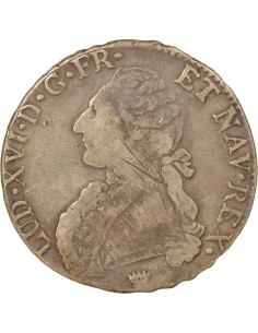 Louis XVI Au Buste Habillé 1 ecu Argent 1784 I Limoges 2