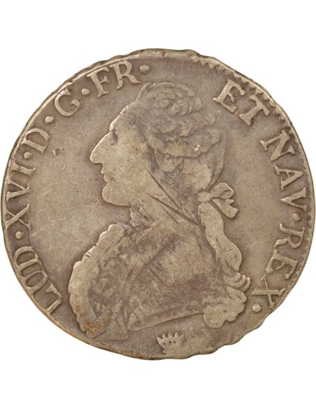 Louis XVI Au Buste Habillé 1 ecu Argent 1784 I Limoges