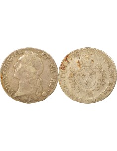 Louis XV Au Bandeau 1 ecu Argent 1761 Pau