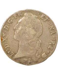 Louis XV Au Bandeau 1 ecu Argent 1761 Pau 2