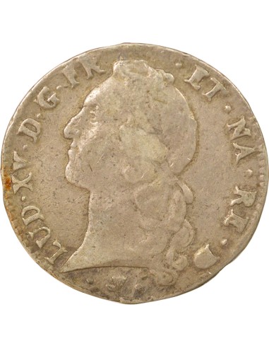 Louis XV Au Bandeau 1 ecu Argent 1761 Pau