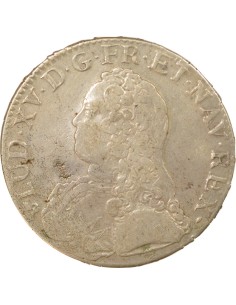 Louis XV Au Buste Habillé 1 ecu Argent 1739 B Rouen 2