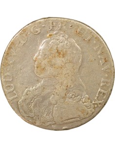 Louis XV au Buste habillé 1 ecu Argent 1735 & Aix-en-Provence 2