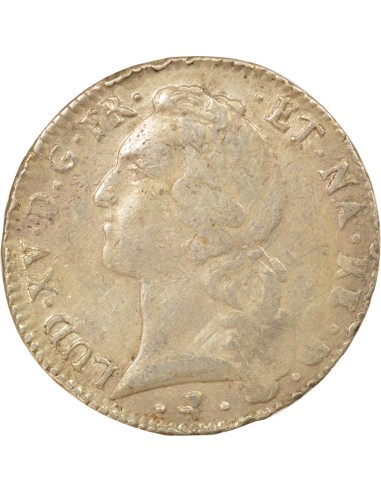 Louis XV Au Bandeau 1 ecu Argent 1766 Pau