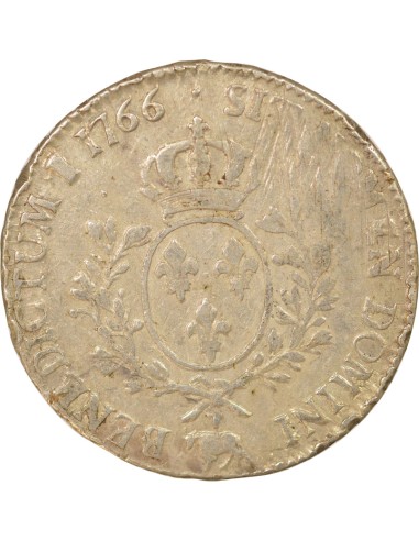 Louis XV Au Bandeau 1 ecu Argent 1766 Pau