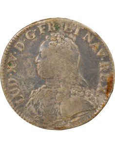 Louis XV au Buste habillé 1 ecu Argent 1726 W Lille 2