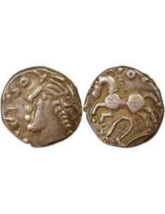 Gaule (Séquanes) Togirix 1 denier Argent 57-50 Av JC