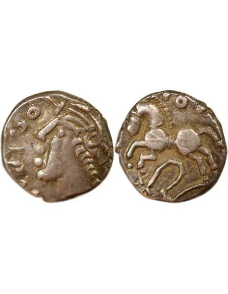 Gaule (Séquanes) Togirix 1 denier Argent 57-50 Av JC