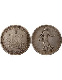 France Semeuse - 1 Franc Argent - 1903 Paris