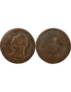 Dupré 1 décime Cuivre An 4-5 A - Paris