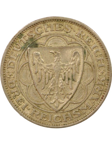 Allemagne Bremerhaven 3 mark Billon 1927 A Berlin