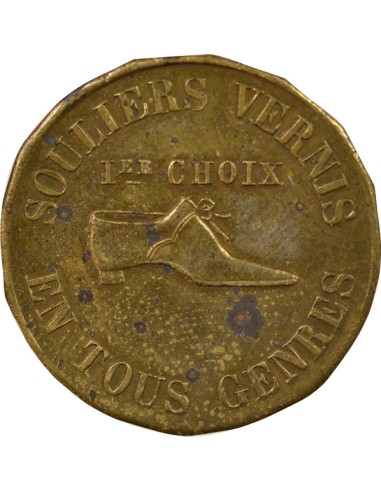 Corroyeur 1 jeton Laiton XXe Siècle A Paris