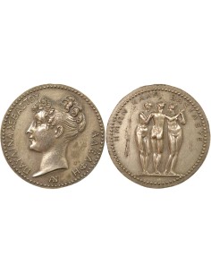 Pauline Bonaparte 1 jeton Argent Après 1880 A Paris