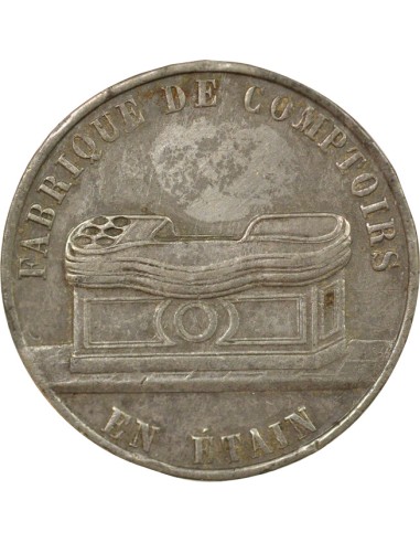 Fabrique de Comptoirs en Etain & Verrière 1 jeton Etain XXe Siècle