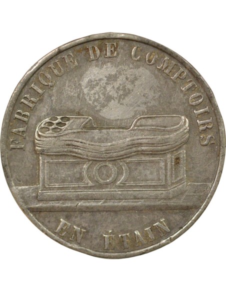 Fabrique de Comptoirs en Etain & Verrière 1 jeton Etain XXe Siècle