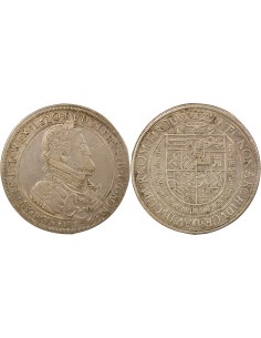 Autriche Rodolphe II 1 thaler Argent 1610 Hall