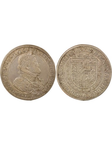 Autriche Rodolphe II 1 thaler Argent 1610 Hall