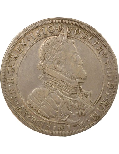 Autriche Rodolphe II 1 thaler Argent 1610 Hall