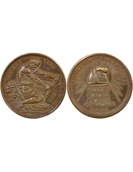 IIe République 1 jeton Cuivre 1848